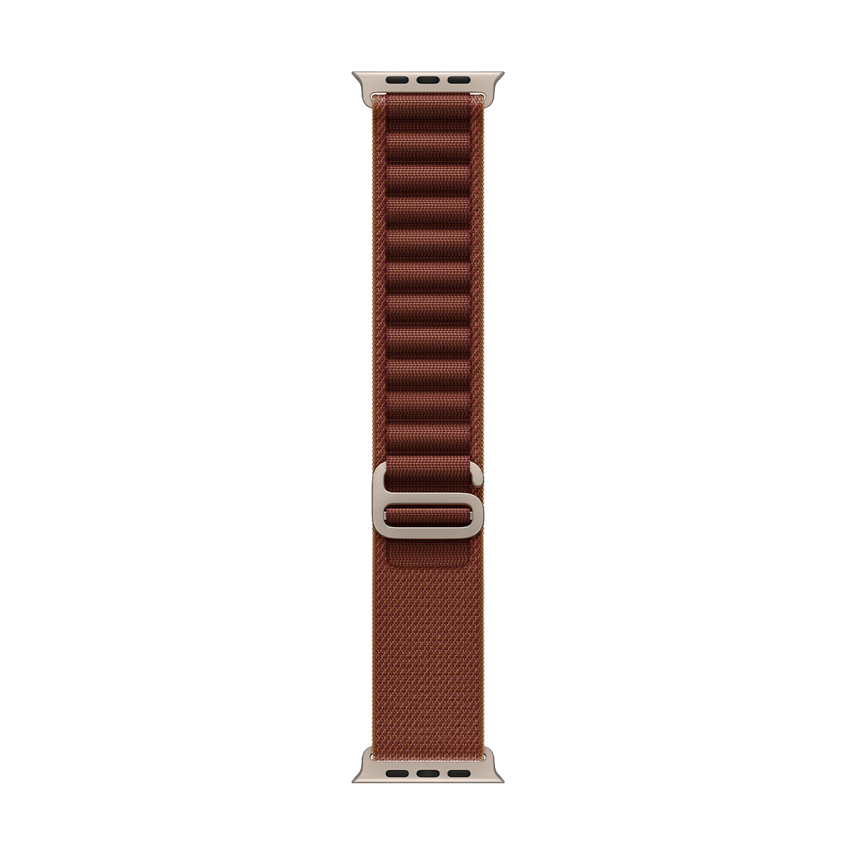 Apple Watch Ultra 4, 49 мм корпус из титана цвета «Natural», ремешок Alpine Loop цвета «Burgundy» размера M