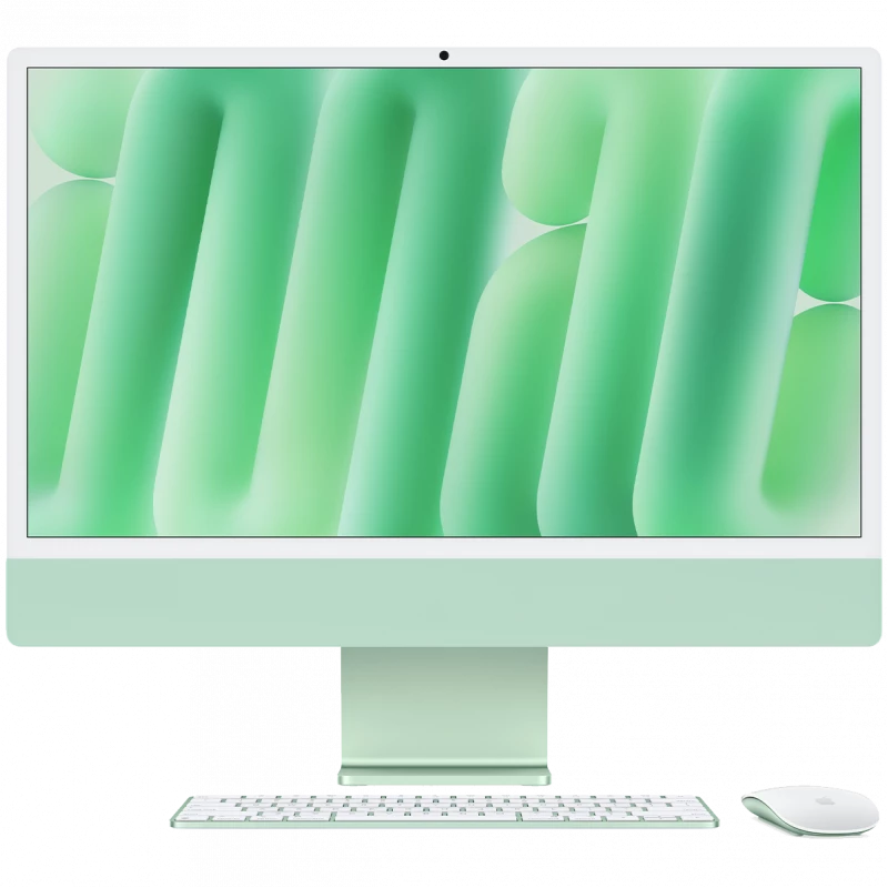 Apple iMac 24" Retina 4,5K, M4 (8C CPU, 8C GPU, 2024), 16 ГБ, 512 ГБ SSD, Зелёный